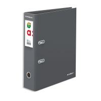 PASTA ARQUIVO A4 AMBAR IDEAS L/ LARGA LISA CINZA