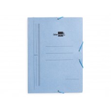 PASTA DE ELÁSTICOS LIDERPAPEL FOLIO COM ABAS AZUL