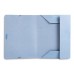 PASTA DE ELÁSTICOS LIDERPAPEL FOLIO COM ABAS AZUL