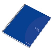 CADERNO ESPIRAL A4 CAPA AZUL 80F 70G AMBAR LISO