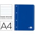 CADERNO ESPIRAL A4 CAPA AZUL 80F 80G LIDERPAPEL PAUTADO