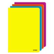 CADERNO AGRAFADO A4 CAPA PP COLORIDA CITYCOLOR 48F 90G LISO (CORES SORTIDAS)
