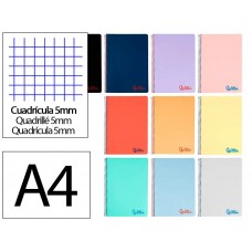 CADERNO ESPIRAL CAPA PLÁSTICA WONDER LIDERPAPEL A4 80F QUADRICULADO (CORES SORTIDAS)