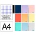 CADERNO ESPIRAL CAPA PLÁSTICA WONDER LIDERPAPEL A4 80F QUADRICULADO (CORES SORTIDAS)