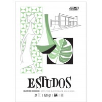 BLOCO DESENHO ESTUDOS A4 24F 120G FIRMO