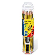 KIT 12 LÁPIS NORIS HB + AFIA + BORRACHA STAEDTLER